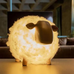 Cute Lamb Night Light, Soft LED Sheep Lamp for Kids, Nursery Night Light, Baby Room Decor, Animal-Themed Bedside Lamp,