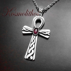 Ankh Necklace Silver Men, Egyptian Pendant Silver, Ankh Silver Necklace, Religious Jewelry, Ankh Jewelry, Ankh Cross Silver, Ankh Sign Egypt