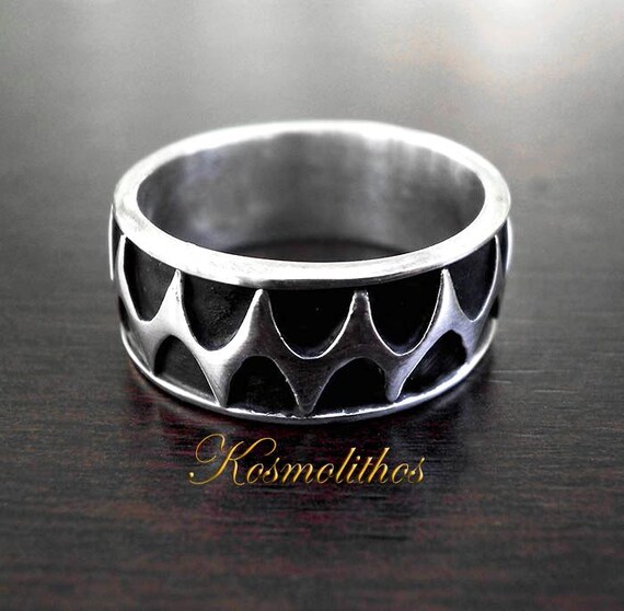 Anello in argento per uomo e donna, anello di spine per proposta