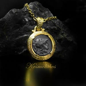 Athena Coin Necklace, Silver Coin Athena Pendant Gift, Greek Jewelry Athena Godess, Greek Ancient Coin Charm, Nike Necklace, Victory Pendant