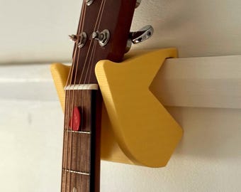 3D Printed Guitar Hanger: No-Drill Picture Rail Mount