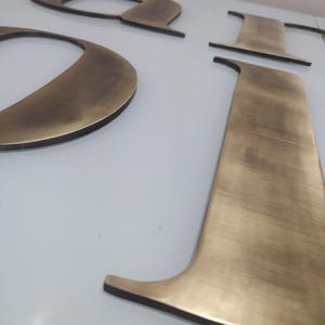 Solid Brass Lettering Handmade Antique Brass Letters Custom Sign — Solid Cast Metal Vintage ...