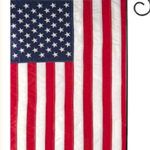 USA Garden Flag  ~  12x18 ~  Embroidered Stars and Stitched Stripes
