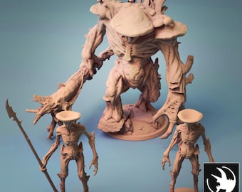 Myconid | Plant Creature or Character DND, TTRPG Miniature | Premium, Highly-Detailed 12K 3D Print | Rescale Miniatures Sculpt