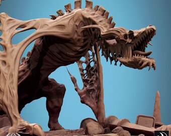 Bann Wyvern | Undead Dragon DND, TTRPG Miniature | Premium, Highly-Detailed 12K 3D Print | Rescale Miniatures Sculpt