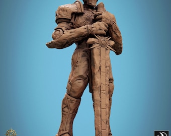 Stoneguard | Living Statue Construct DND, TTRPG Miniature | Premium, Highly-Detailed 12K 3D Print | Rescale Miniatures Sculpt