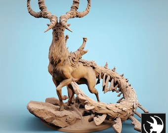 Forest God | Elder Fey Monstrosity DND, TTRPG Miniature | Premium, Highly-Detailed 12K 3D Print | Rescale Miniatures Sculpt