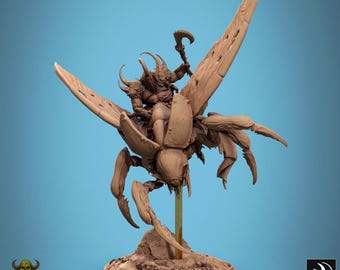 Aberrant Fighter | Flying Insectile Aberration DND, TTRPG Miniature | Premium, Highly-Detailed 12K 3D Print | Rescale Miniatures Sculpt