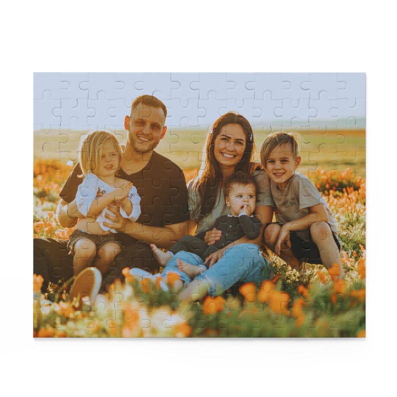 Custom Photo Puzzle Gift for Dad Mom and Family 252 Piece Jigsaw Personalized Family Photo Puzzle Fathers Day Birthday Christmas Gift Idea zdjęcie 5
