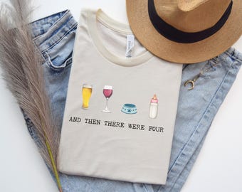 New mom Tshirts New parents gifts Family of 4 Mothers Day Gift First Time Parents To Be Pregnancy Announcement Unisex Tee Shirt New dad tee