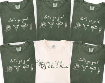 Custom Western Nashville Bachelorette Comfort Colors Shirts, Last Rodeo Country Bachelorette Shirts, Custom Bach Shirts, aK23DdLb