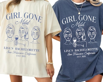 Camisetas de despedida de soltera de Girls Gone Mild, artículos para despedidas de soltera, regalos personalizados