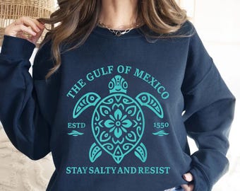 Gulf of Mexico Sea Turtle T-Shirt, Democrat tee, Social justice, democrat resist