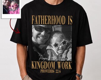 Custom Dad Vintage Photo Shirt, Personalized Fathers Day Shirt, Best Dad Ever Shirt, New Dad Gift, Funny Dad Shirt, a6230e8a
