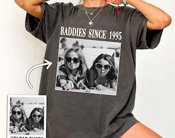 Custom Vintage Photo Shirt,  30th birthday party, Vintage 1995 shirt, Custom friend shirt