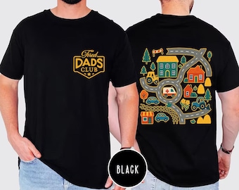 Chemise club des papas fatigués, chemise de piste de course automobile sur route mate, chemise papa fatigué, cadeau fête des pères