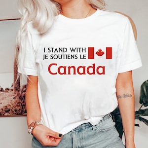 Koszulka J'aime Le Canada, bluza antytrumpowa, koszulka Pro Canada, kocham kanadę, patriotyczna francusko-kanadyjska miłość, koszulka FDT, nienawidzący Trumpa