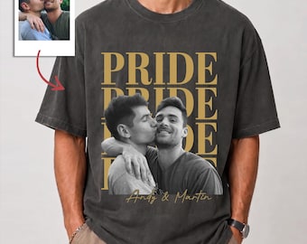 Custom Pride Vintage Photo Shirt, Personalized Pride Day Shirt, Pride Shirt, New LGBT Gift, Funny LGBT Shirt, aA12VfXa