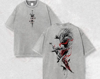 Chemise délavée vintage Elden Ring, chemises Become My Blade Gamer, cadeau pour lui, cadeau pour elle, t-shirt unisexe