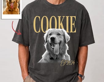 Custom Dad Vintage Photo Shirt, Custom Fathers Day Shirt With Kids Photo, Custom Best Dad Ever Shirt, New Dad Gift, aE05CfUc