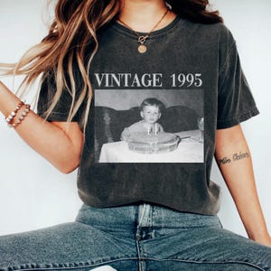 Personalized 30th Birthday Shirt, Vintage 1995 shirt, Vintage photo tee