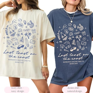 Last Toast On The Coast Bachelorette, Bachelorette shirts, Beach Wedding Shirt