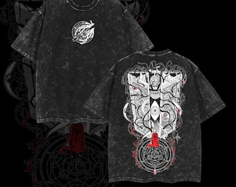 FMA Gate of Truth Anime Vintage Washed Shirt, Anime Manga Shirt, Anime Lovers Gift