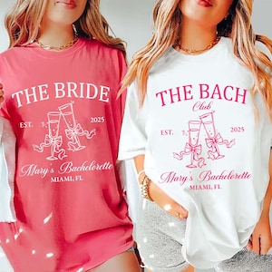 The Bach Club Bachelorette Shirts, Beach wedding shirt, Bachelorette shirts, Custom location name