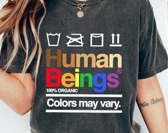 Chemise d'êtres humains T-shirt de fierté, T-shirt de fierté, T-shirt d'êtres humains, chemise LGBT