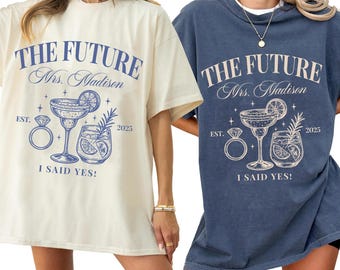 Future Mrs Shirt and Sweatshirt,  Custom Mrs Shirt, Engagement party tee