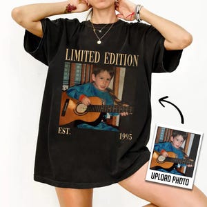 Benutzerdefinierte Vintage Foto und Jahr, Vintage Est 1995 Shirt, 30.Geburtstagsgeschenk, Geburtstagsparty Shirt