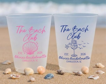 ビーチ独身パーティーカップ、女子旅フロストカップ、ビーチ独身パーティーフロストカップ、花嫁パーティー記念品、c522Vd2c