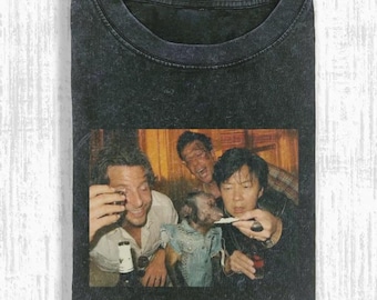 Chemise vintage délavée, la gueule de bois, haut parodie de film de comédie rétro, cadeau de film pour fan