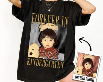 Personalised Forever In Kindergarten Shirt, Kindergarten gift, Back to school tees