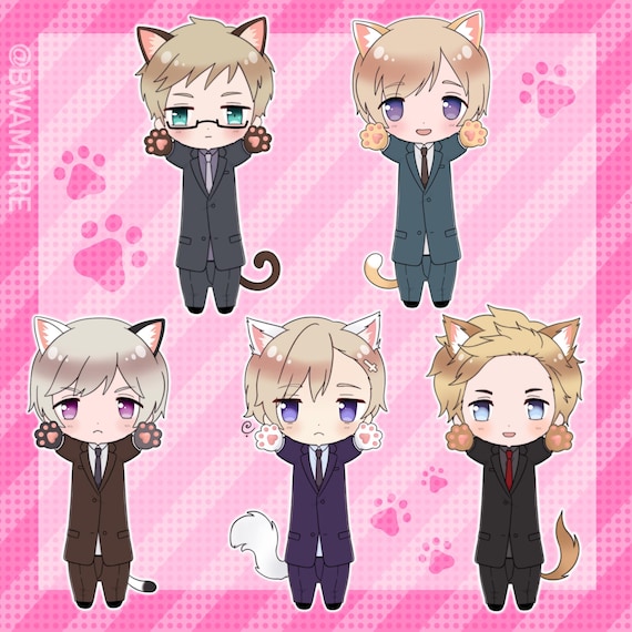 ヘタリア アクリルキーホルダー ~ APH デンマーク、ノルウェー
