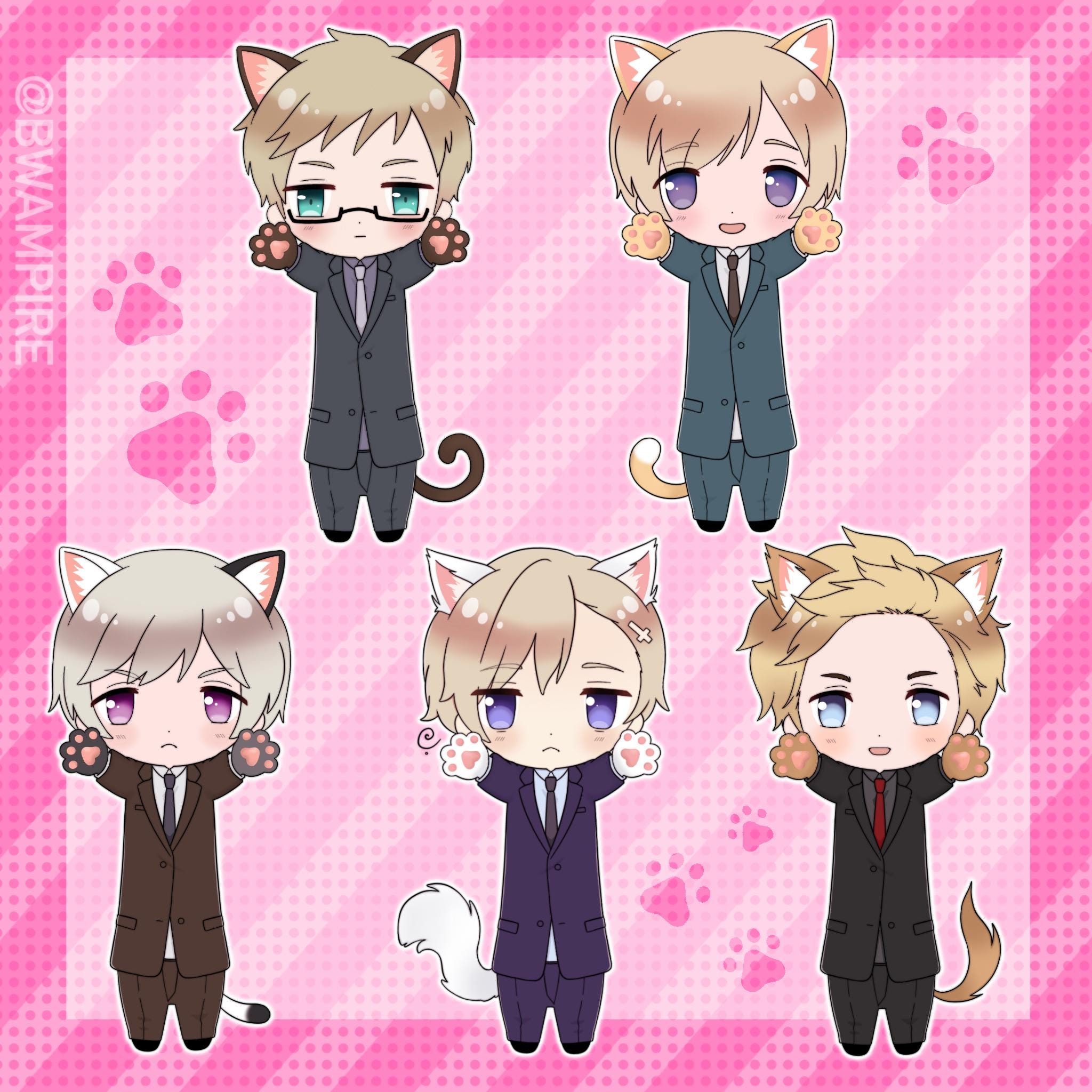 ヘタリア アクリルキーホルダー ~ APH デンマーク、ノルウェー