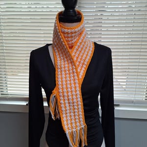 Houndstooth Reversible Long Scarf