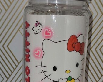 Tazza da caffè ghiacciata Red Kitty da 16 once