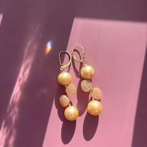Edison pearl and shell earrings