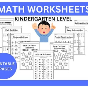 Math Worksheets - Addition - Subtraction