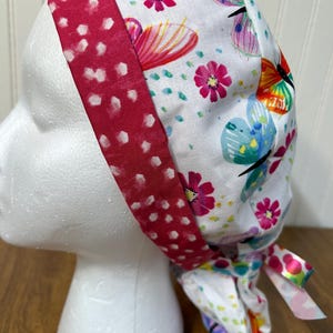 Butterfly Ponytail Surgical/Scrub cap.