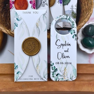 Apribottiglie per matrimonio per gli ospiti, apribottiglie per frigorifero personalizzato, bomboniere per gli ospiti della festa di matrimonio, bomboniere per la festa nuziale, baby shower