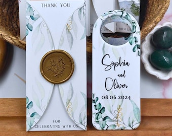 Apribottiglie per matrimonio per gli ospiti, apribottiglie per frigorifero personalizzato, bomboniere per gli ospiti della festa di matrimonio, bomboniere per la festa nuziale, baby shower