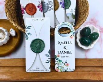 Personalized Wedding Favors Bottle Opener Magnet, Custom Fridge Bottle Opener, Wedding Party Favor Guests, Bridal Shower Favor, Baby Showers