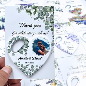 50 Personalized Wedding Bottle Opener Favors: Custom Fridge Magnets
