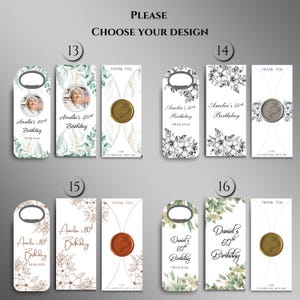 Birthday Favors Bottle Openers and Boxes , Adult Party Favors, Personalized Party Gifts, Magnetic Bottle Openers image 5