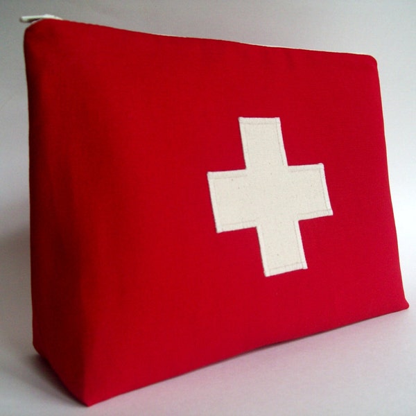 First aid bag 10"w x 7"h x 3"base  ORDER By DEC. 10th for CHRISTMAS delivery!!!