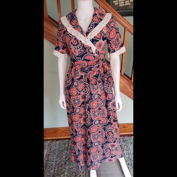 Mitchell Printed Wrap Maxi Dress