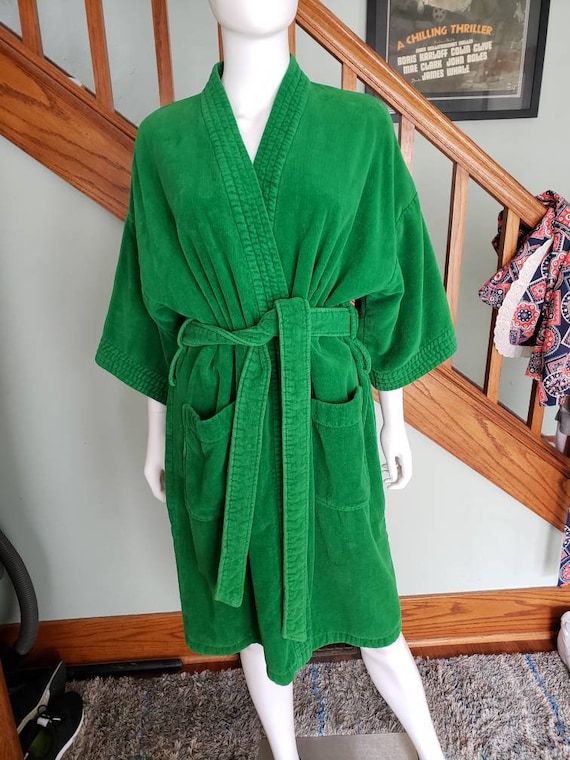 Green Terrycloth Robe