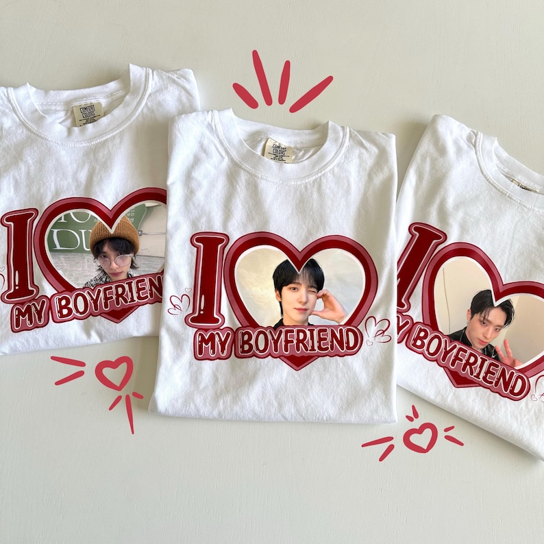Custom I Love my Boyfriend T-Shirts image 1